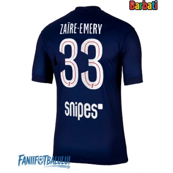 Paris Saint-Germain Warren Zaire-Emery #33 Tricou Fotbal Replică 2025-26 Barbati Acasa